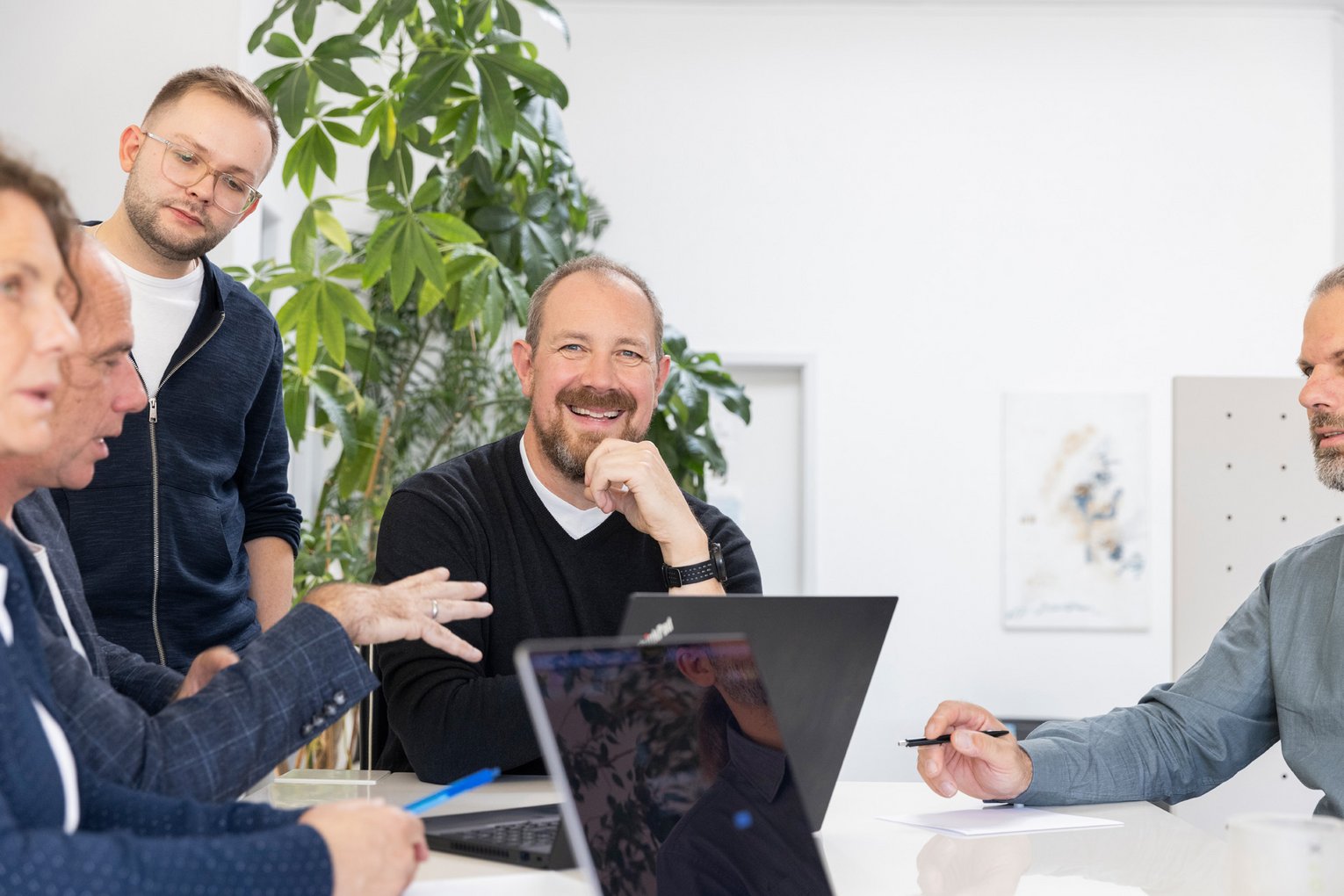 arcworx Meeting Das Team von arcworx bespricht sich im Meeting